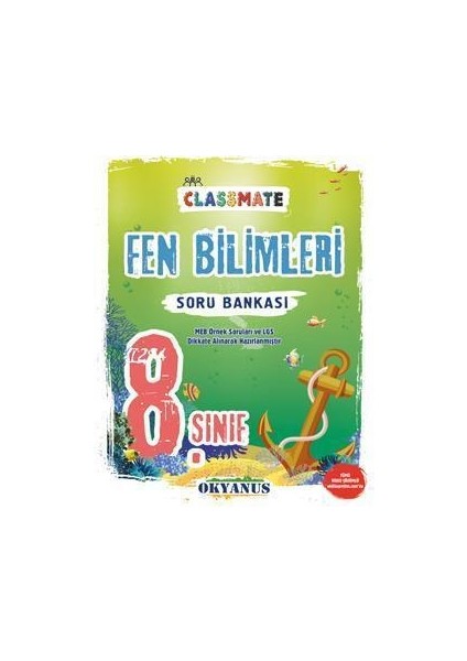 Okyanus Yayınları 8. Sınıf Classmate Fen Bilimleri Soru Bankası