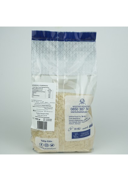 Istanbul Bakkaliyesi Basmati Pirinç 1 kg