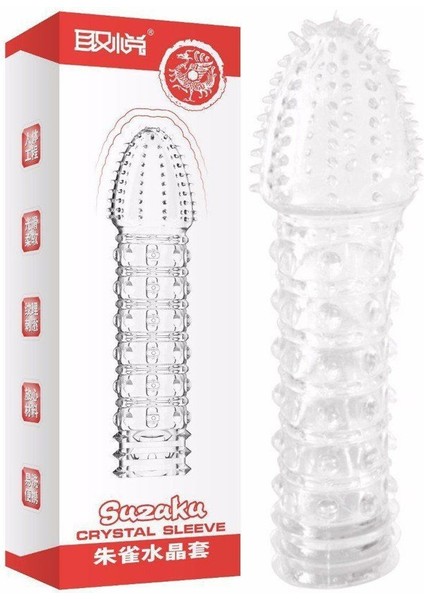 Agor Shop Fh Suzaku Uç Kısmı Tırtıklı Gövdesi Kabartmalı Penis Kılıfı GG1-PK2112