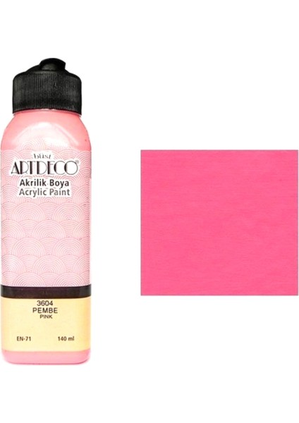 Akrılık Boya Artdeco Pembe 140ML.3604