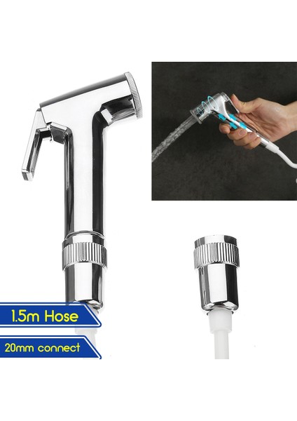Banyo El Sprey Tuvalet Bide Pvc Duş Hortumu Duş Tutucu ile Durulama