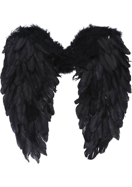 Melek Peri Kanat Cosplay Noel Fantezi Elbise Noel Partisi Kostüm Sahne Siyah (Yurt Dışından) fiyatları