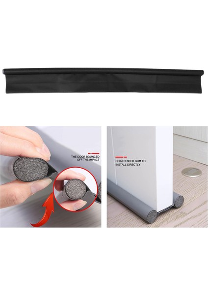 Kapı Alt Mühonun Altında Ses Geçirmez Taslak Güvenli Köpük Şerit Bloker Siyah (Yurt Dışından) fiyatları
