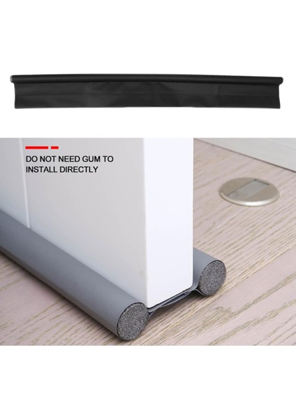 Kapı Alt Mühonun Altında Ses Geçirmez Taslak Güvenli Köpük Şerit Bloker Siyah (Yurt Dışından) modelleri
