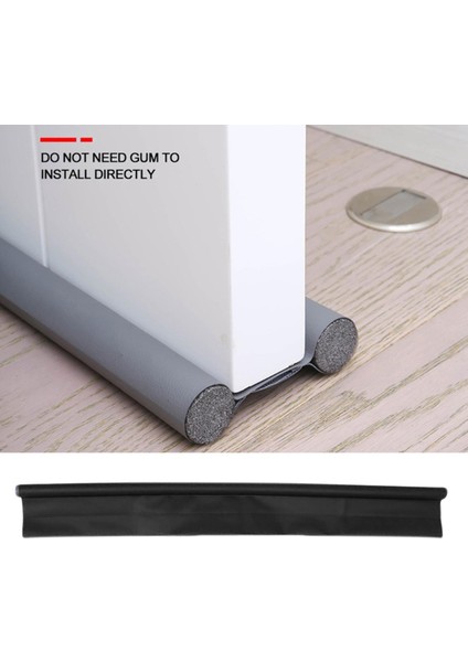 Kapı Alt Mühonun Altında Ses Geçirmez Taslak Güvenli Köpük Şerit Bloker Siyah (Yurt Dışından) indirimleri
