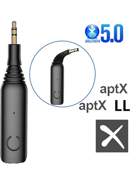 Guangdong Spirit Bükülebilir Bluetooth Adaptörü 5.0 2'si 1 Aradave Alıcı Aptx Ll 3.5mm Aux Jakı 3D Stereo Mic Handsfree Çağrı