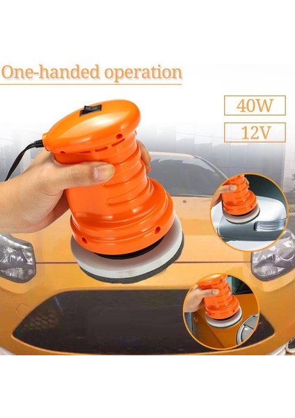 【ücretsiz Nakliye + Hızlı Fırsat 】parlatıcı Tampon Zımpara Cila Makinesi Tek Elle Çalıştırma Araba Zemini Için 12V 40W Yeni（seçim Için 2 Renk） fiyatları