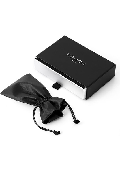 Lilyum Figürlü Siyah Renk Erkek Kelepçe Bileklik FRJ11163-1263-B fırsatları