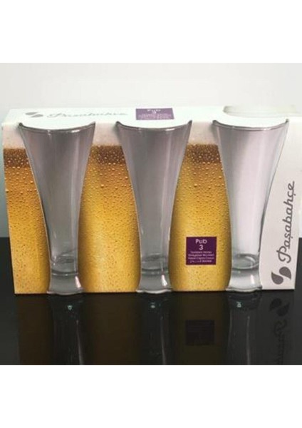 Pub Bira Bardak - Bira Meşrubat Bardağı 3 Lü 42199