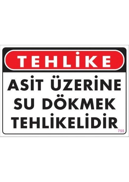 Asit Üzerinde Su Dökmek Tehlikelidir