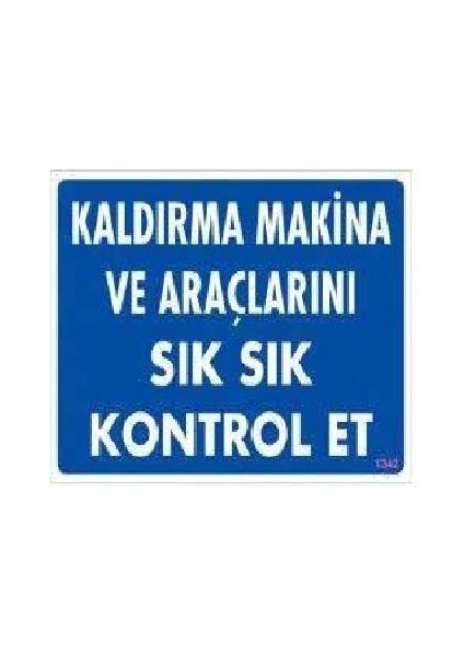 Kaldırma Makina ve Araçlarını Sık Sık Kont