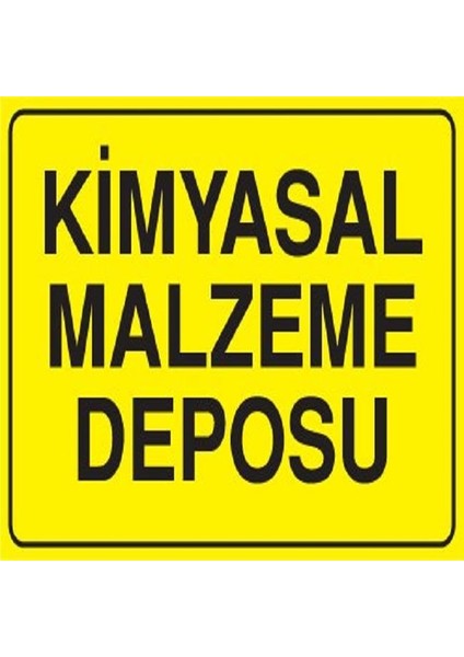 Kimyasal Malzeme Deposu