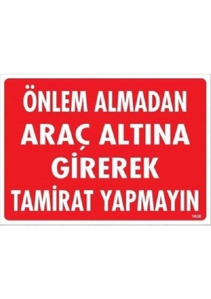 Önlem Almadan Araç Altına Girerek Tamirat