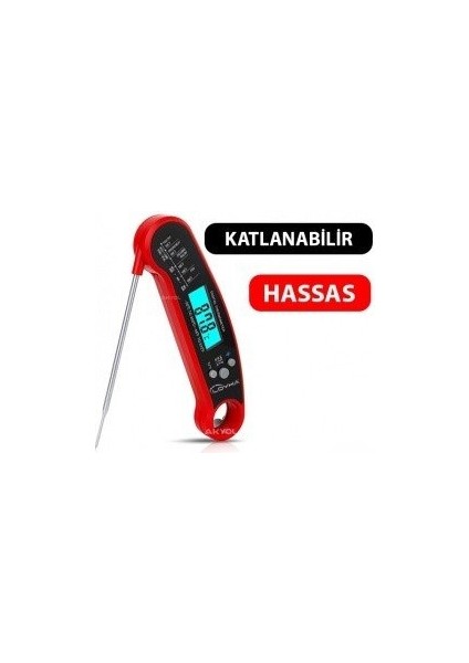 Inno 502 Katlanabilir Problu Mutfak Termometresi (Kalibre Edilebilir)