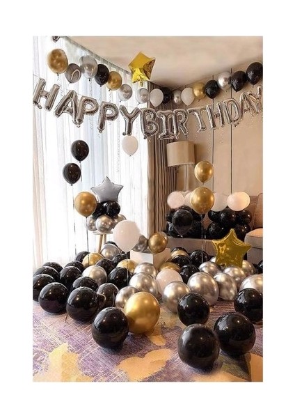 Happy Birthday Doğum Günü Balon Seti Lüks Set