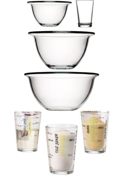 Arda Türkmen Hazırlık Kasesi 7 Li Hazırlık Seti Ölçü Bardaklı