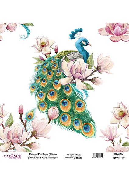 Uc 159 Çiçek Serisi Pirinç Dekopaj 30X30