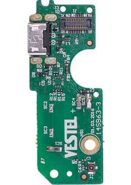 Vestel Venus V3 5010 Şarj Soketi Mikrofon Bordu