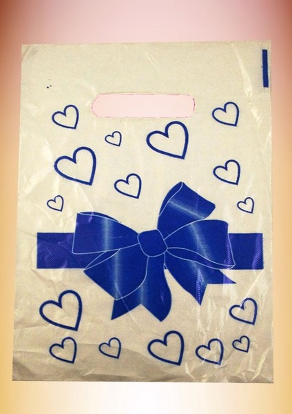 Nazar Boncuk Baskılı Elgeçme Poşet (100 Adet) 20 x 30 cm