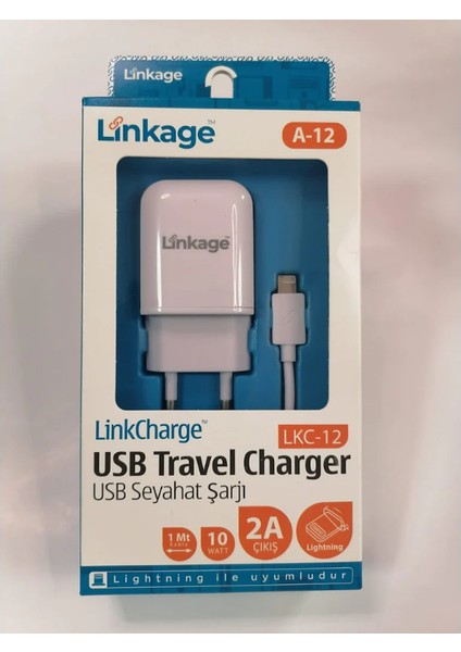 Lightning 2A/10W 1xusb 1mt Kablosu Lkc-12