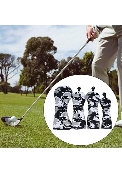 Su Geçirmez Camo Golf Ahşap Başaklık Fairway Kulübü Başkanı Kapakları Kılıf Koruyucu 4 Adet No 1 3 5 Ut (Yurt Dışından) fırsatları