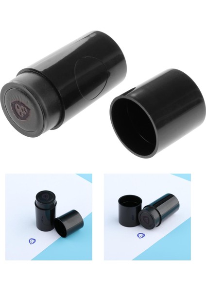 4pcs Golf Topu Stamper Izlenim Mühür Plastik Açık Siyah 4 5.3x2.1cm