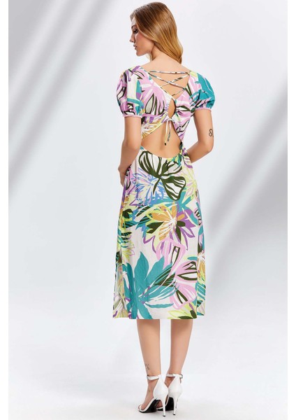 22056 Çok Renkli Elbise fiyatları