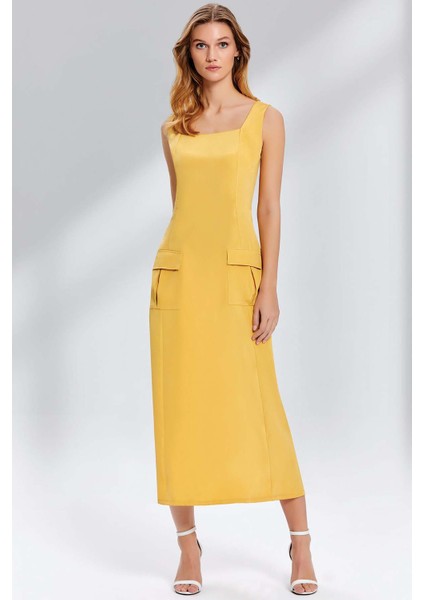 22375 Sarı Elbise