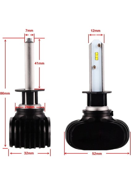 LA-300 Evrensel H1 LED Far Ampul Takımı