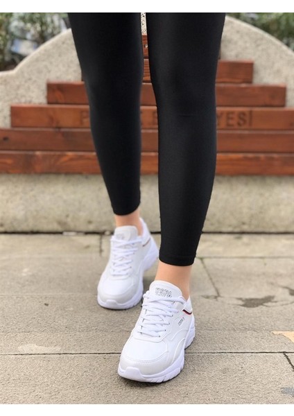 Tracey Kalın Taban Beyaz Kadın Sneaker Spor Ayakkabı V4 fırsatları