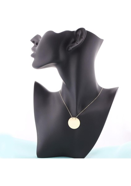 14K Altın Plaka Kolye 4N28325