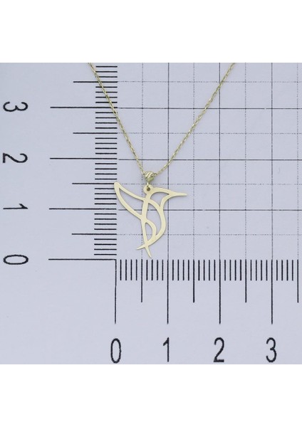 14K Altın Minik Kuş Kolye 4N37030