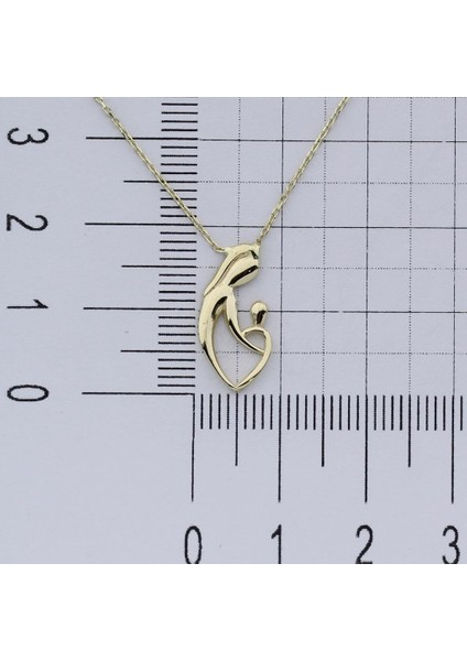 14K Altın Anne Çocuk Kolye 4N31137 fırsatları