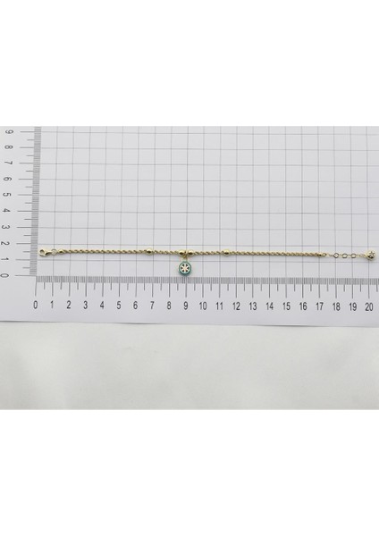 14K Altın Halat Zincir Turkuaz Mineli Bileklik 4B28136 fırsatları