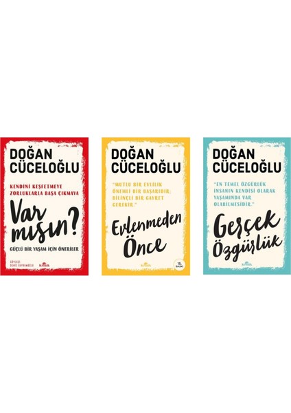 Var Mısın? - Gerçek Özgürlük - Evlenmeden Önce - 3 Kitap