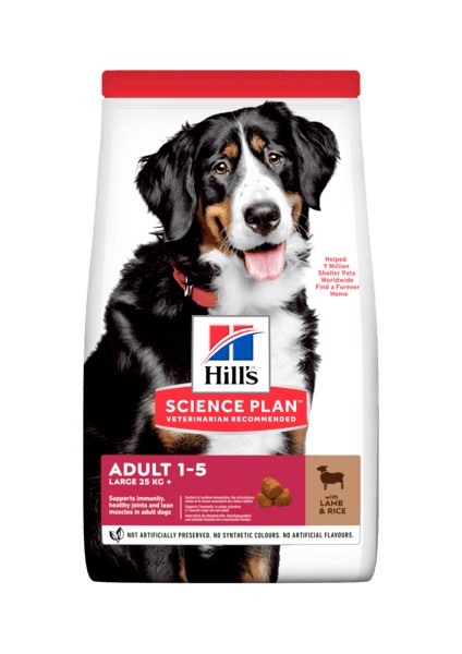 Hills Science Plan Adult Large Breed Lamb&rice Kuzu Etli Pirinçli Büyük Irk Yetişkin Köpek Maması 14 Kg.
