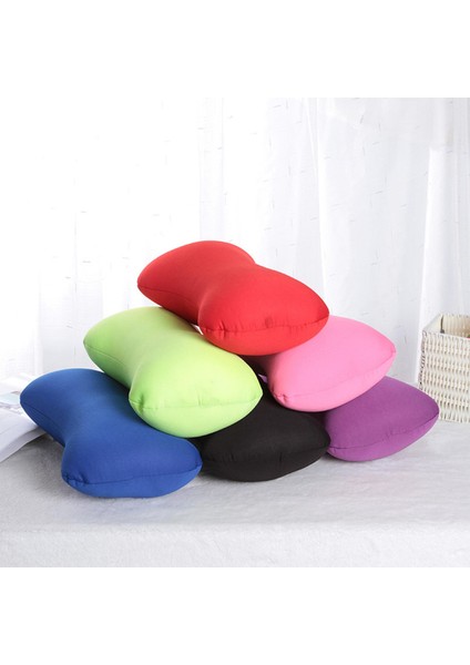 Deluxe Tüp Microbead Bolster Yastık Çıkarılabilir Kapak 38X20 cm Mavi (Yurt Dışından)