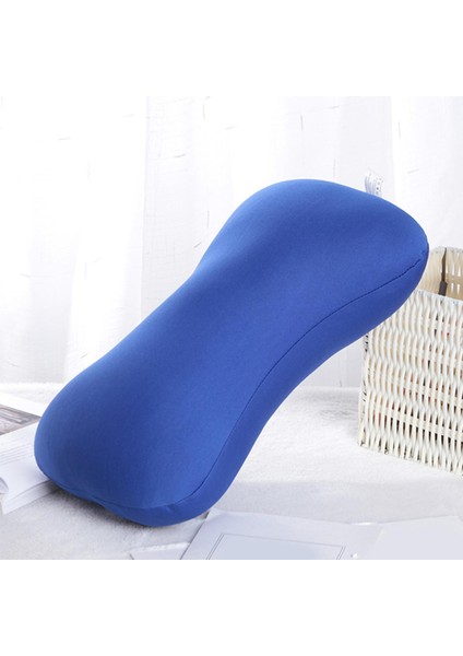 Deluxe Tüp Microbead Bolster Yastık Çıkarılabilir Kapak 38X20 cm Mavi (Yurt Dışından)