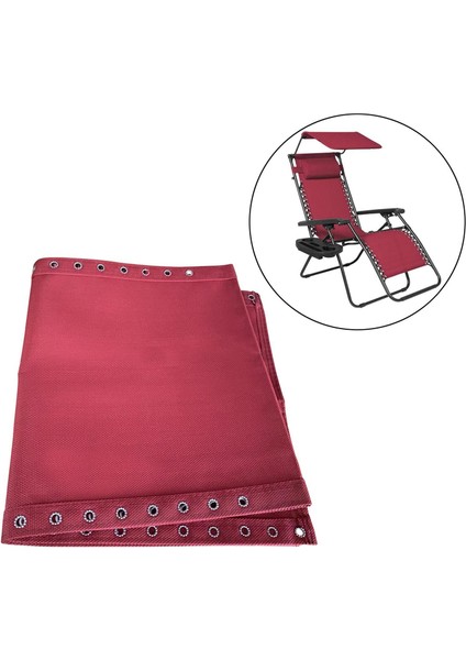 Backdyard Plaj Eğlence Recliner Sling Sandalyeleri Için Kumaş Kumaş Şarap Kırmızı (Yurt Dışından) modelleri