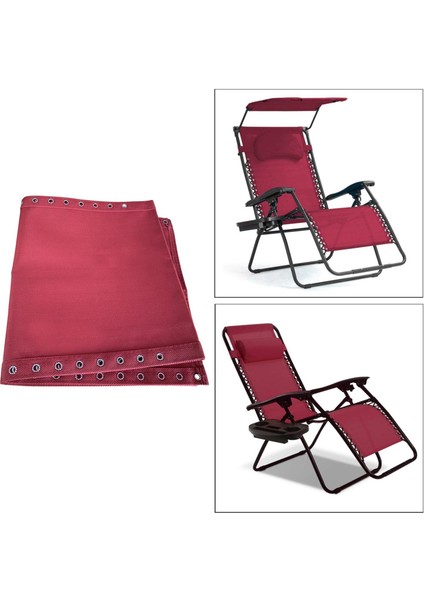 Backdyard Plaj Eğlence Recliner Sling Sandalyeleri Için Kumaş Kumaş Şarap Kırmızı (Yurt Dışından) fırsatları