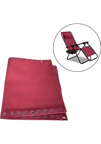 Backdyard Plaj Eğlence Recliner Sling Sandalyeleri Için Kumaş Kumaş Şarap Kırmızı (Yurt Dışından) indirimleri
