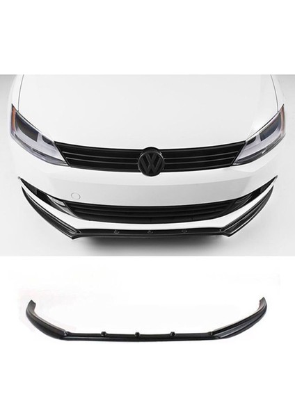 Vw Jetta Mk6 Basic Ön Lip Piona Black 2010 - 2018 Ön Tampon Eki