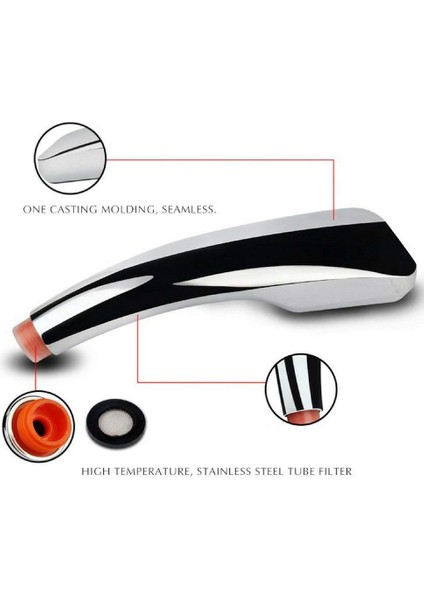 Srıwen Duş Başlığı Evrensel Duş Başlığı Güçlü Jet ile Yüksek Basınç, Spa ve Banyo Için Dikdörtgen Form Anti Kireçtaşı El Duşu fırsatları