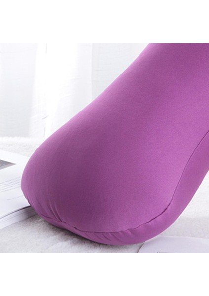 Deluxe Tüp Mikrozad Bolster Yastık Çıkarılabilir Kapak 38X20 cm Mor ile (Yurt Dışından)