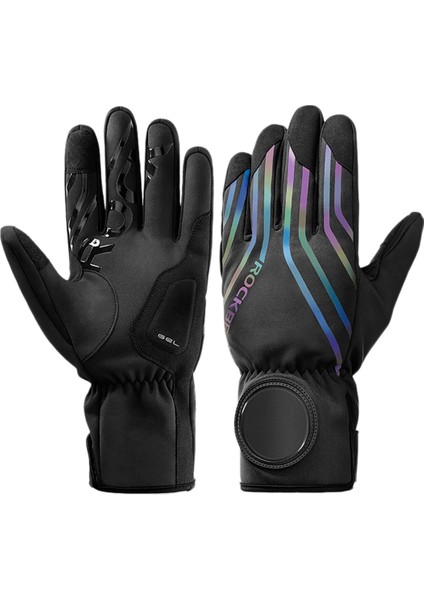 Rockbros Kış Bisiklet Eldivenleri Dokunmatik Telefon Bisiklet Eldivenleri Için Motosiklet Polar Sıcak Eldiven Spor Kayak L(Yurt Dışından)