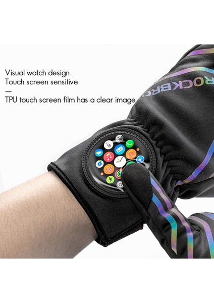 Rockbros Kış Bisiklet Eldivenleri Dokunmatik Telefon Bisiklet Eldivenleri Için Motosiklet Polar Sıcak Eldiven Spor Kayak L(Yurt Dışından) modelleri