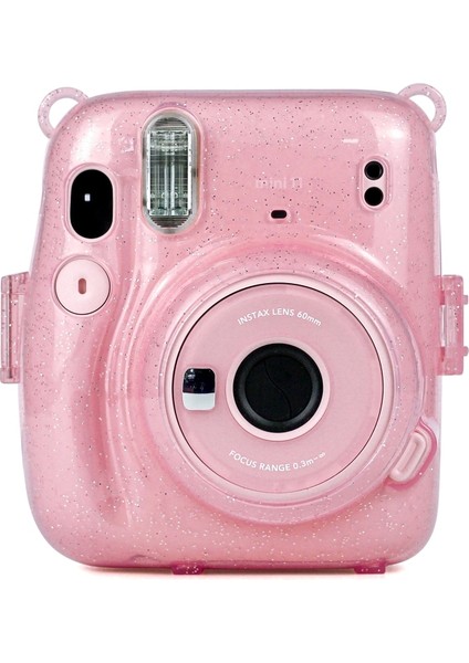 Glitter Güç Kristal Kılıf Fujifilm Instax Mini 11 Için Kayışlı (Yurt Dışından) modelleri