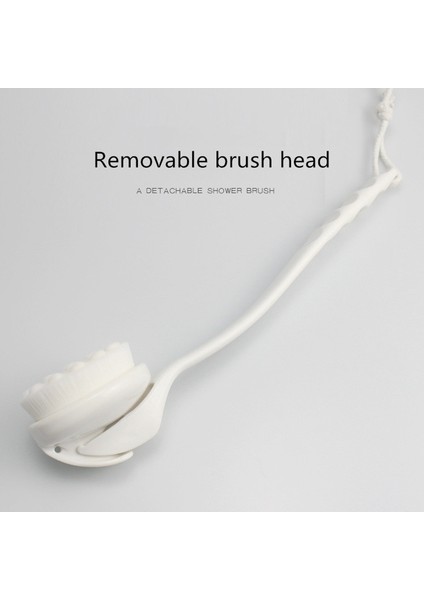 Quanbu 2020 Çok Fonksiyonlu Uzun Saplı Çıkarılabilir Banyo Fırçası, Sırt Banyo Fırçası, Ayak Ovucu, Peeling Cilt Masajı Fırçası-Vücut Fırçası, Unisex modelleri