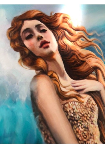 Lindsay Rapp Venus 16,6X12 Inç Paint Texture Print Tablo modelleri