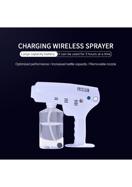 600ML / USB Ev El Mavi Işık Nano Sprey Duman Makinesi Boya Püskürtme Makinesi Makinesi Yepyeni ve Yüksek Kaliteli Iyi Etki ve Kullanımı Kolay